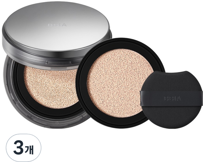 삐아 오 매트 쿠션 파운데이션 본품 15g +리필 15g 세트, 21 라이트, 3개