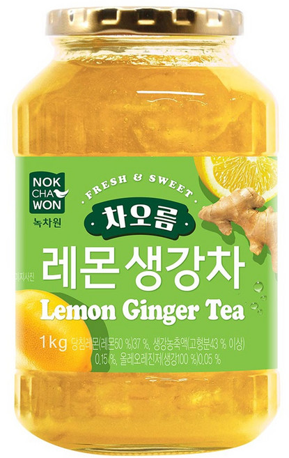 녹차원 차오름 레몬생강차, 1kg, 1개입, 1개