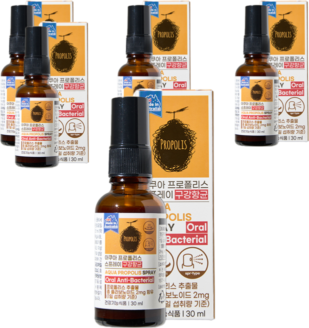 제너럴라이프 아쿠아 프로폴리스 스프레이, 30ml, 5개
