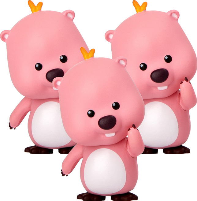 ZANMANG LOOPY Royche 螢幕 那又怎樣Loopy 公仔, 3個