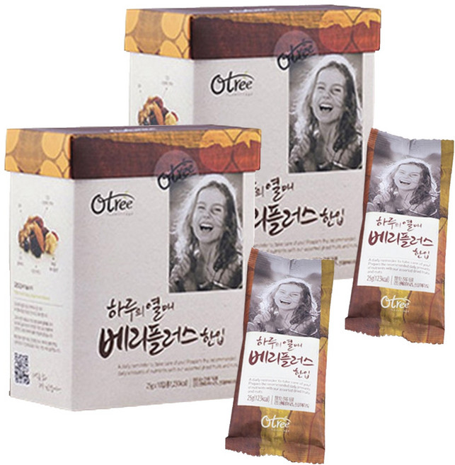 오트리 하루의 열매 베리플러스 한입, 25g, 20개