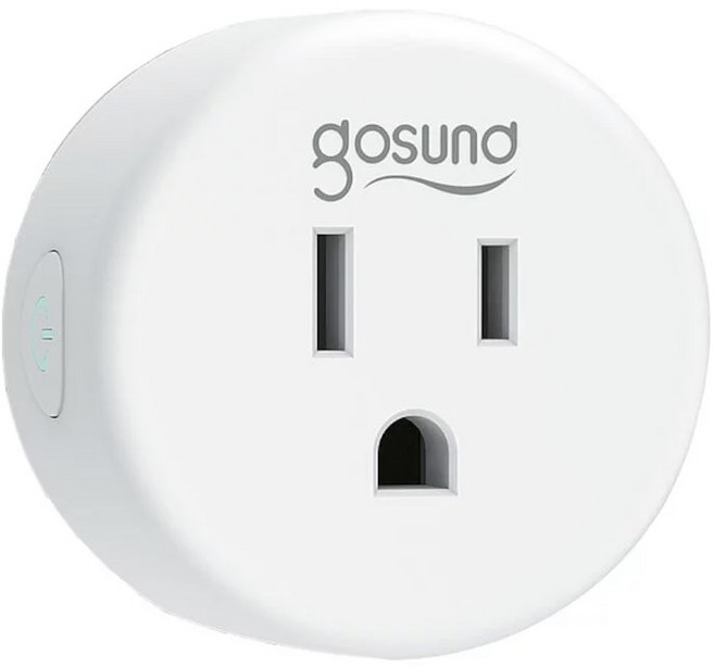 Gosund 智能插座 WP5-AM 台灣版 米家APP 語音控制 定時 倒數 電量監控, 52mm, 白色, 1個