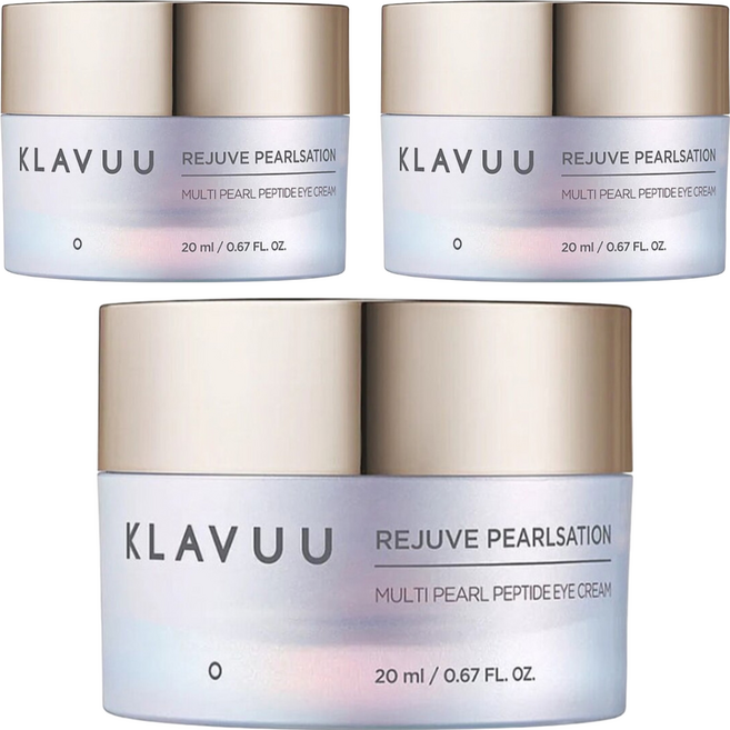 KLAVUU 克拉優 珍珠胜肽精華眼霜, 20ml, 3罐
