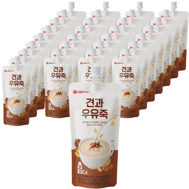 서울우유 견과 우유죽, 130g, 30개