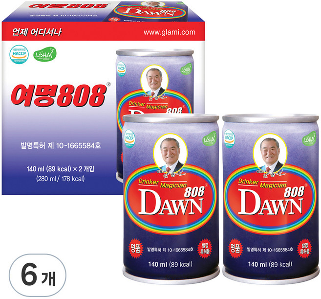 여명 808, 140ml, 6개