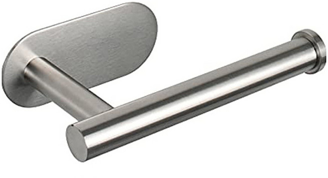 하이엉클 접착식 스테인리스 휴지 걸이, 실버, 1개