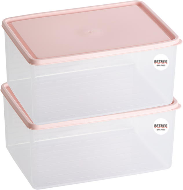 비트리 휘어지는 냉동실 정리용기 시즌2 3800ml 핑크, 1개입, 2개