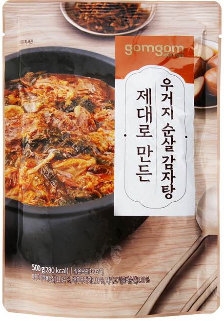 곰곰 제대로 만든 우거지 순살 감자탕, 500g, 1개