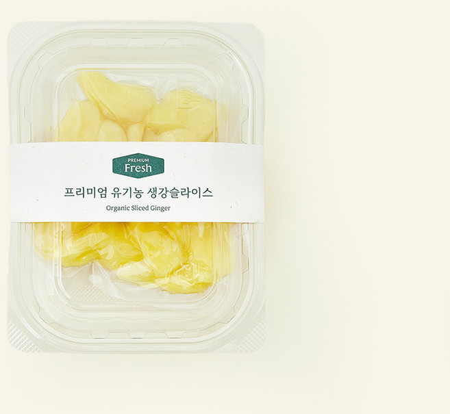 프리미엄 유기농 생강슬라이스, 1개, 100g
