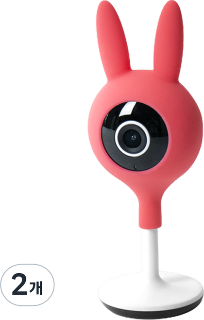 헤이홈 캐릭터 커버 스마트 홈카메라 실내용 헤이 래빗 핑크, GKN-SC051-RB, 2개