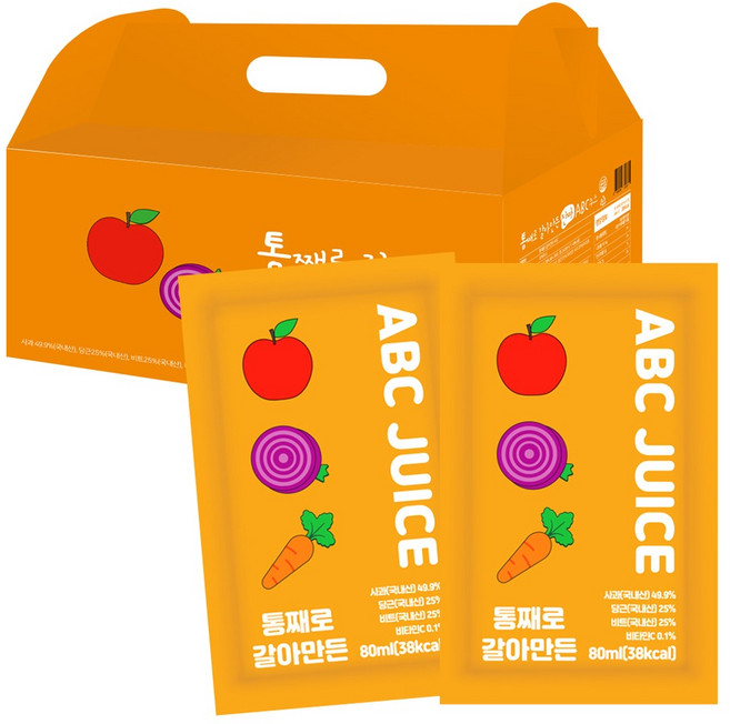 통째로 갈아만든 ABC주스, 80ml, 30개