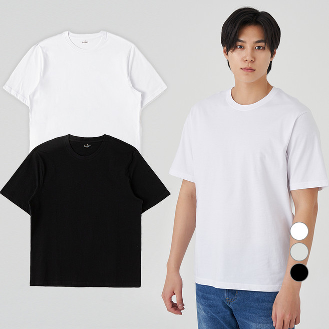 CARET 透氣基本圓領短袖T恤 2件組