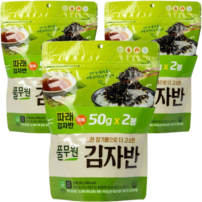 풀무원 김자반, 50g, 6개