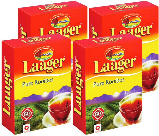 Laager 南非國寶茶 博士茶, 80入, 4盒, 2.5g