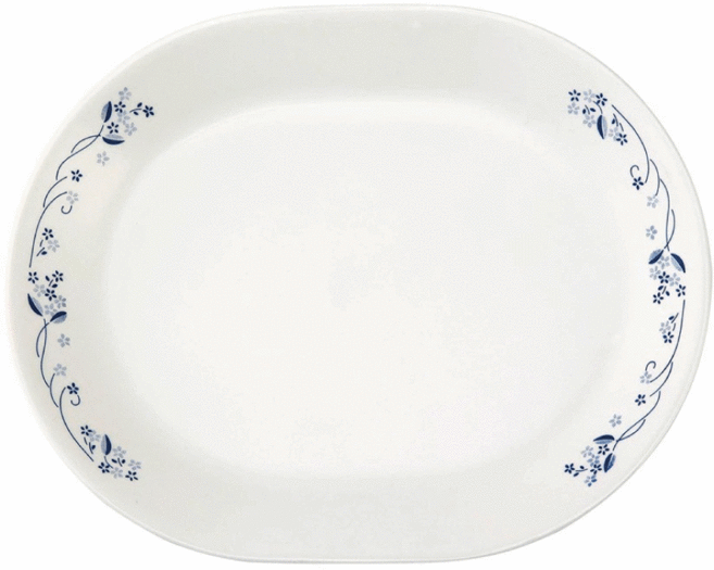 Corelle Brands 康寧餐具 美國 12吋 古典藍腰子盤 1個
