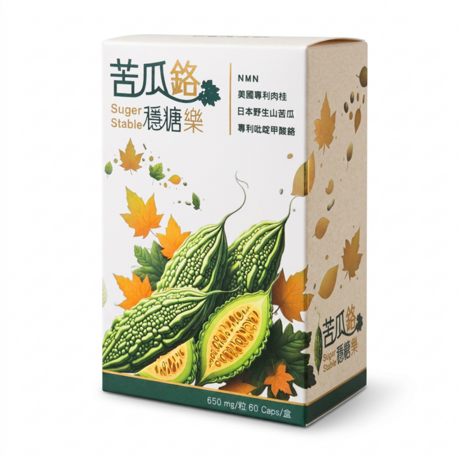 Taiwan Healthy Farm 台灣康田 苦瓜鉻穩糖樂, 1個, 60顆
