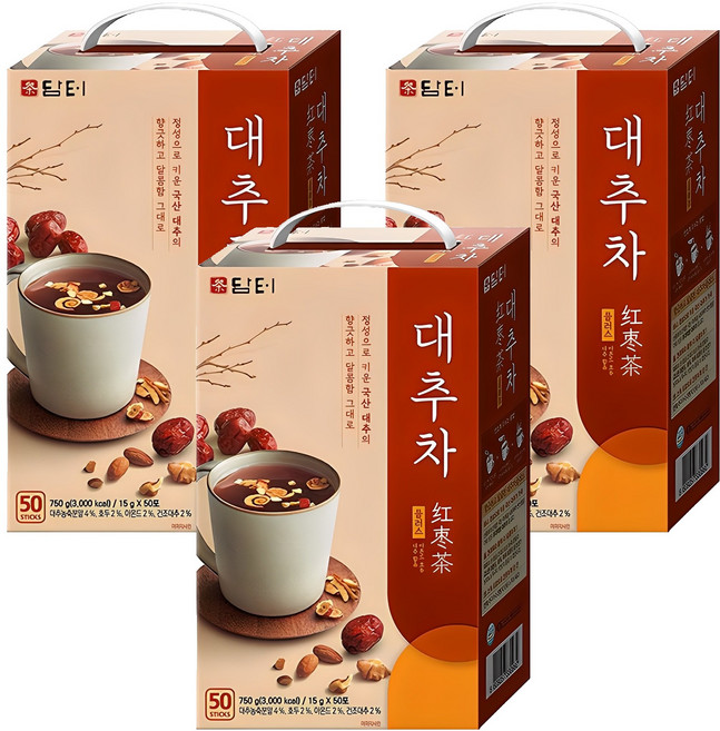 담터 대추차 플러스, 15g, 50개입, 3개