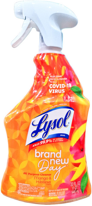Lysol 來舒 多功能萬用噴槍式清潔劑 芒果芙蓉香味, 1瓶, 946ml