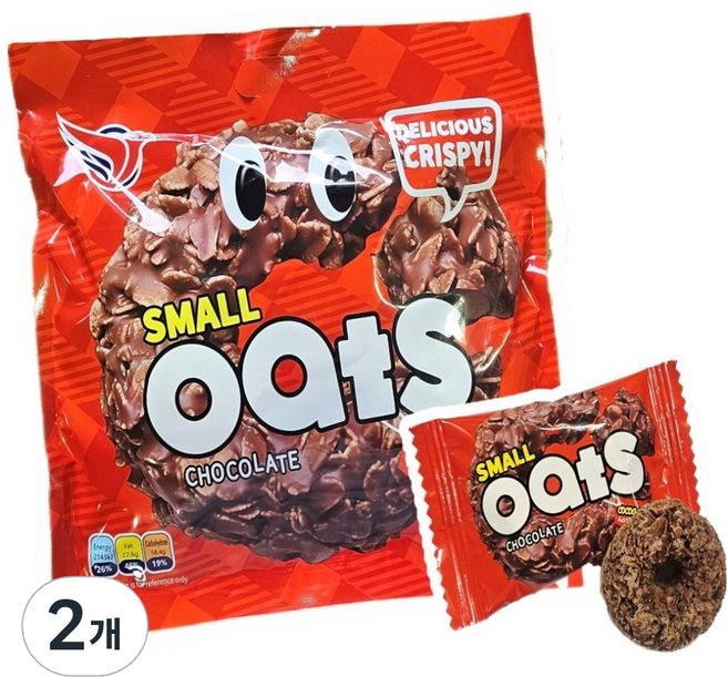YINGPAI 미니 크리스피 오트 초코, 300g, 2개