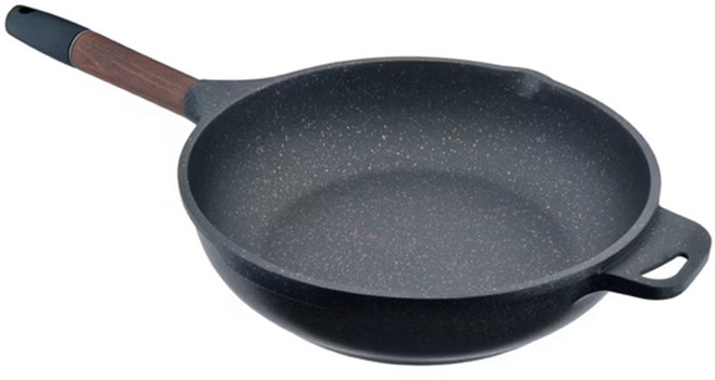 Hi CHEF 掌廚 可樂膳 木柄輕量平底鍋 無蓋 NTW28PDB, 28cm, 1個