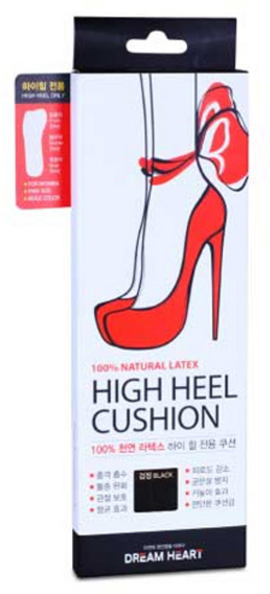 드림하트 여성용 천연 라텍스 하이힐 깔창