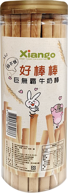 Xiango 匠菓子 阿不就好棒棒 巨無霸牛奶棒, 360g, 1罐
