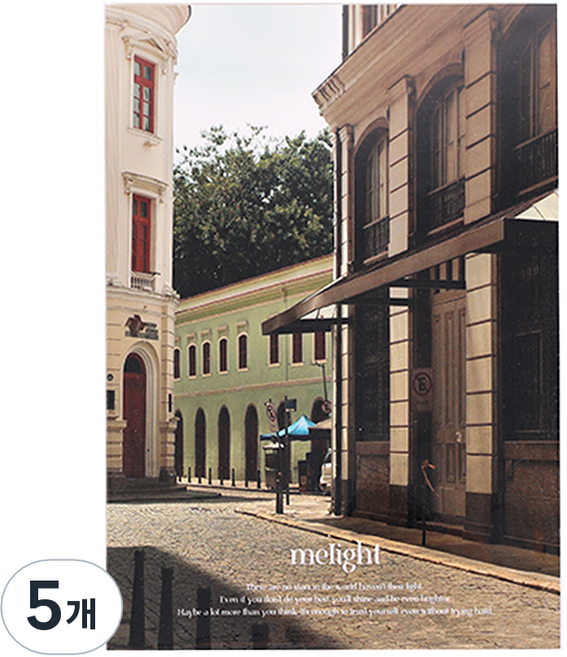 워너디스 미라이트 모눈 무지 노트, 08 온 앤 오프, 5개