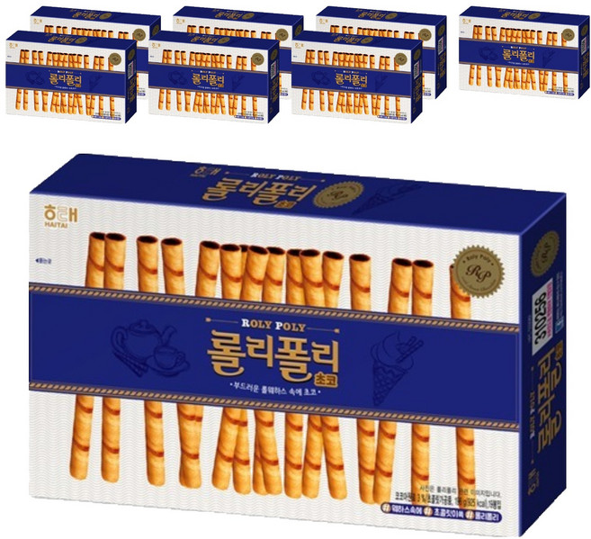 롤리폴리 초코, 196g, 8개