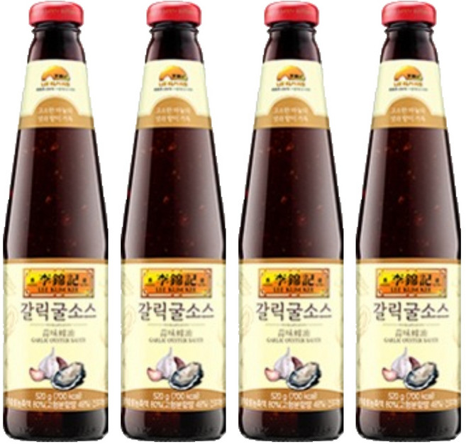 李錦記 蒜味蠔油, 520g, 4個