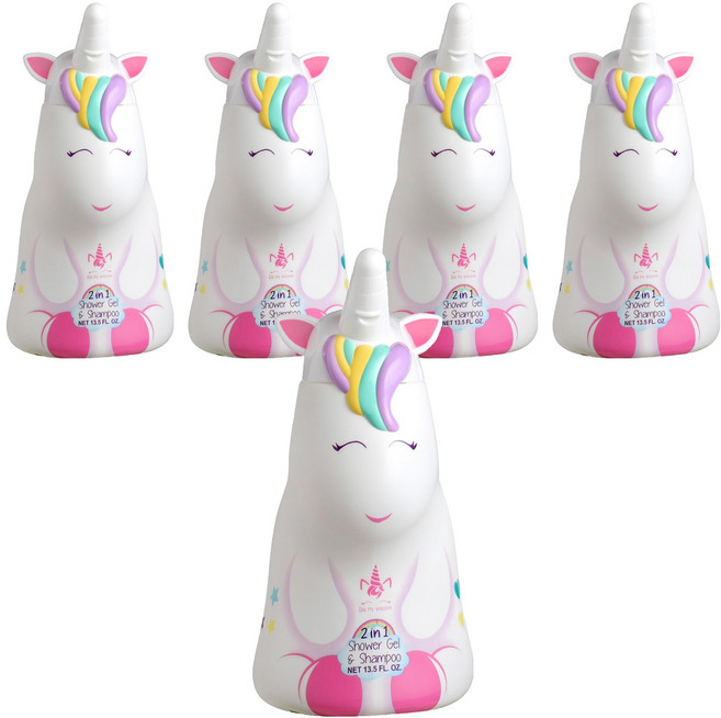 Eau My Unicorn 獨角獸 2合1沐浴洗髮精, 400ml, 5瓶