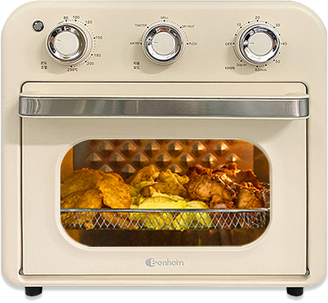 벤하임 대용량 오븐형 더블히팅 에어프라이어 15L, BAF-230, 아이보리