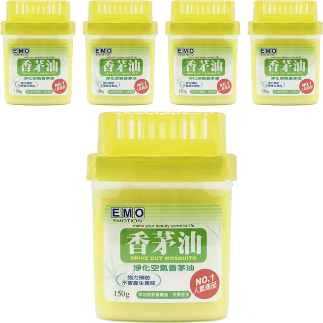 EMO 香茅油, 150g, 5個, 香茅