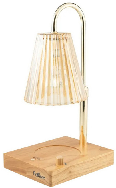 Rofancy 洛帆晞 玻璃公主定時系列 融蠟燈 可調光 可調高低, 奶茶色