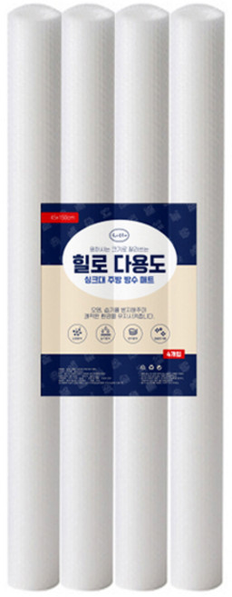 hillo 다용도 싱크대 주방 방수 매트, 4개