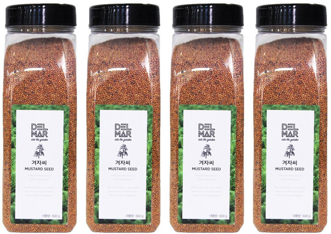 딜리셔스마켓 겨자씨, 600g, 4개