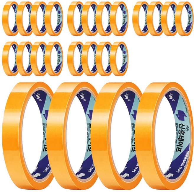 Shin Hung 韓國製 優質無殘膠 拉瓦水車補充用文具膠帶 12mm, 24個