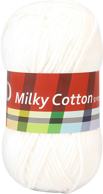 브랜드얀 밀키코튼 레드라벨 뜨개실, 03밀크, 1개