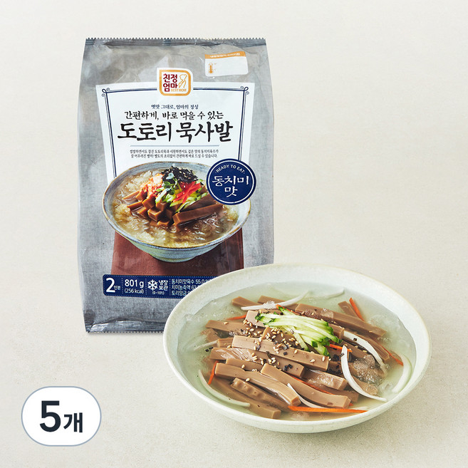 친정엄마 도토리묵사발, 801g, 5개