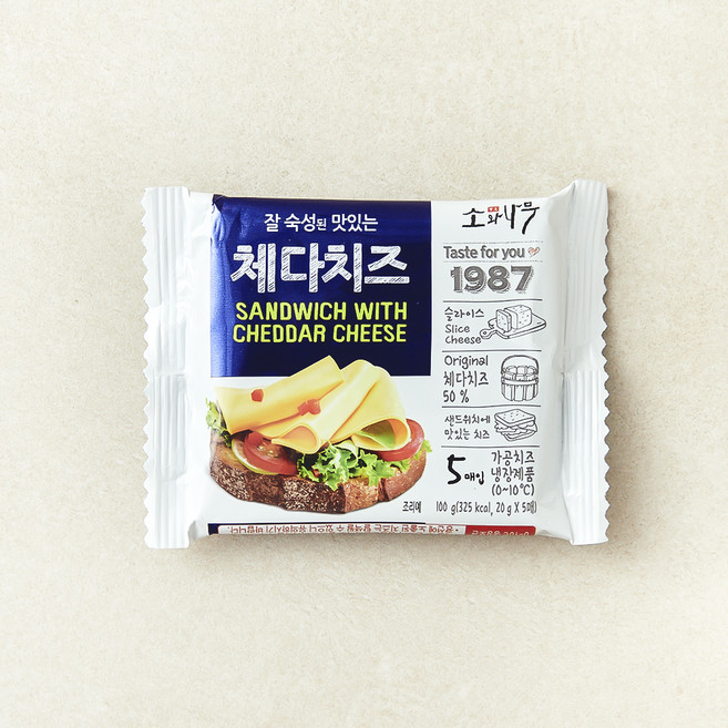 동원 소와나무 체다치즈, 20g, 5개입, 1개