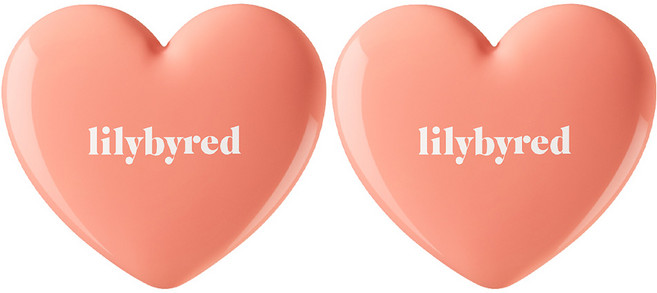 lilybyred 甜美心型腮紅膏 3.5g, #01, 2個