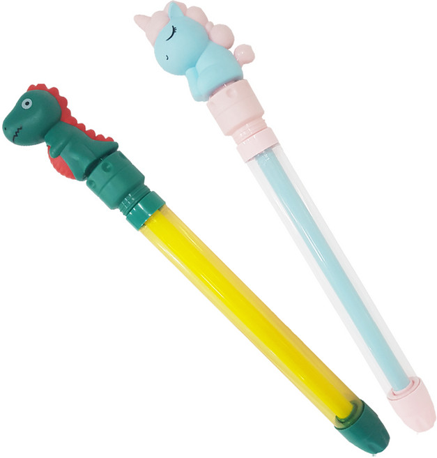 아가플러스 펌프 스틱 물총 다이노 + 유니콘 세트, 혼합색상, 1세트