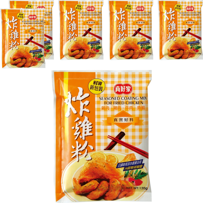 真好家 炸雞粉 小, 120g, 6包