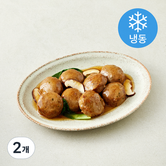 부드러운 수제고기 완자 (냉동), 580g, 2개