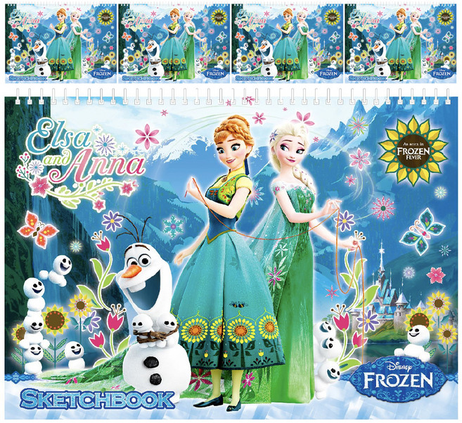 디즈니 겨울왕국 스케치북 3000 랜덤 발송, 345 x 250 mm, 26매, 5개