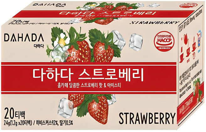 다하다 스트로베리, 1.2g, 20개입, 1개