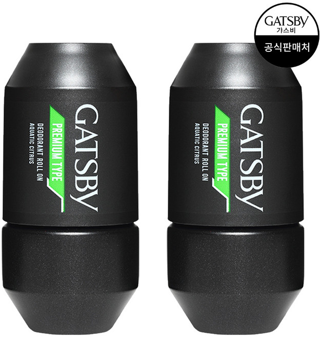 갸스비 프리미엄 타입 데오도란트 롤온 아쿠아틱 시트러스, 60ml, 2개