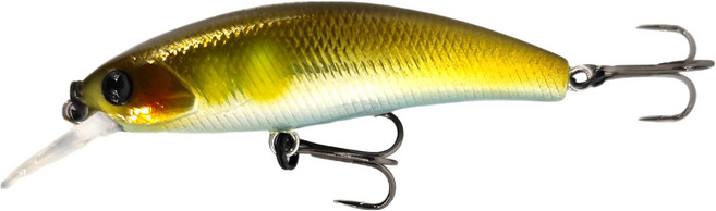 HEARTY RISE 哈帝來斯 VALLEY HUNTER 溪谷獵 MINNOW 55SS, 金色, 6g, 1個