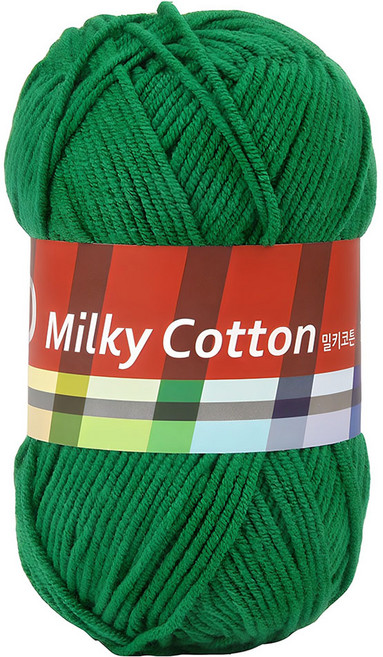 브랜드얀 밀키코튼 레드라벨 뜨개실, 56녹색, 1개