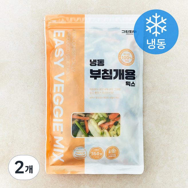 그린피아 부침개용 믹스 (냉동), 2개, 350g