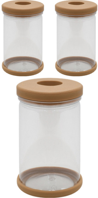 클레어라 투명 수경재배화분, 3개